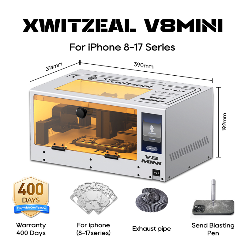 Xwitzeal® V8 MINI Laser Glue R - Electronics Repair Services incelemesi ve fiyatı