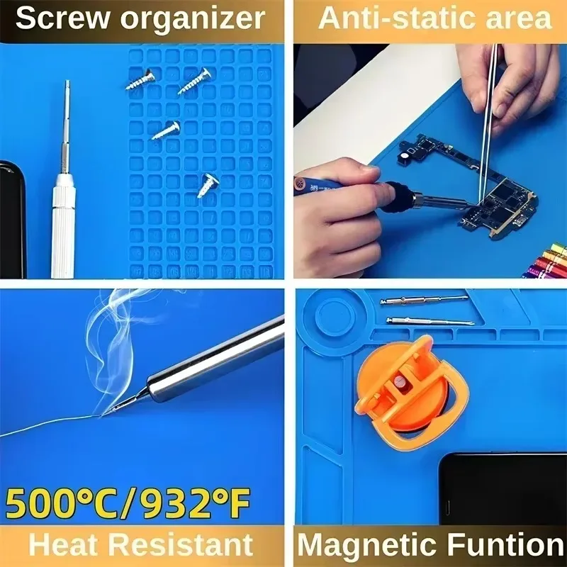 Magnetic Mat Silicone Work Mat - Electronics Repair Workstation incelemesi ve fiyatı
